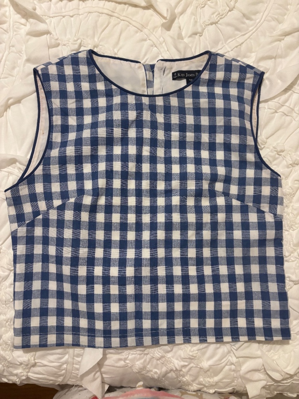 Kiel James Patrick Gingham Tank Top